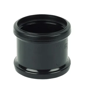 Soil- Double Socket Slip Coupler-Black