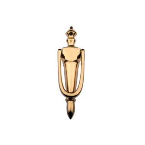 Q Line Slim Urn Knocker 6" PVD Gold