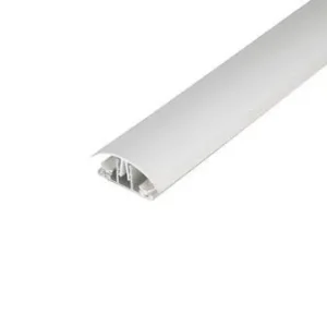 Rafting Glazing Bar Cap & Base 3m White