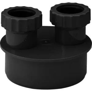 Soil- 32-32mm Waste Adaptor-Black