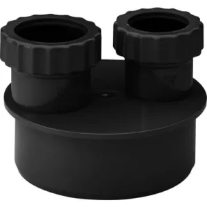 Soil- 32-40mm Waste Adaptor-Black
