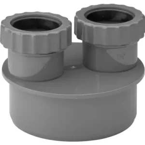 Soil- 40-40mm Waste Adaptor-Grey