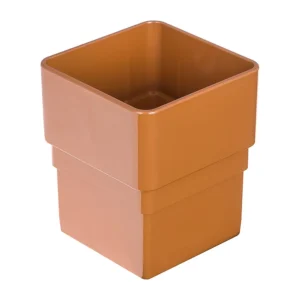Square Pipe Socket-Light Oak