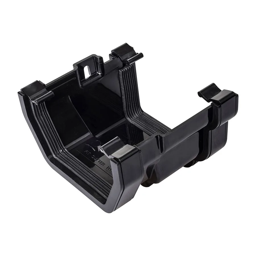Klassic Ogee- R/H Ogee/Square Gutter Adaptor Black